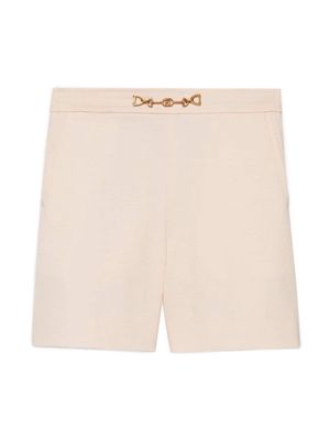 Gucci Kids Double G plaque shorts - Pink