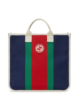 Gucci Kids Double G tote bag - Blue