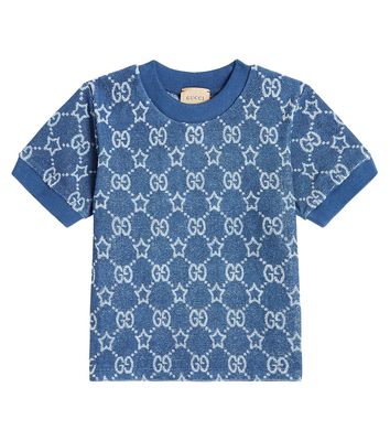 Gucci Kids GG cotton-blend terry T-shirt