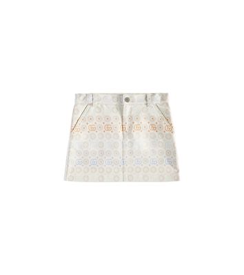 Gucci Kids GG cotton jacquard skirt