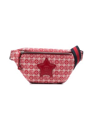 Gucci Kids GG logo-jacquard belt bag - Red