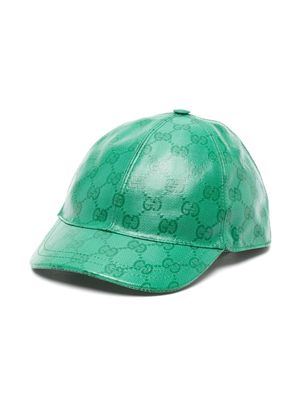 Gucci Kids GG Supreme coated baseball cap - Green