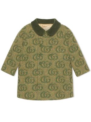 Gucci Kids GG wool coat - Green