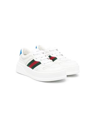 Gucci Kids House Web chunky sneakers - White