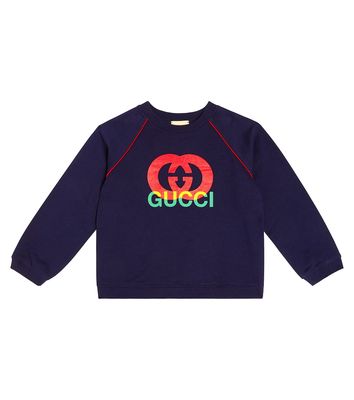 Gucci Kids Interlocking G cotton jersey sweatshirt