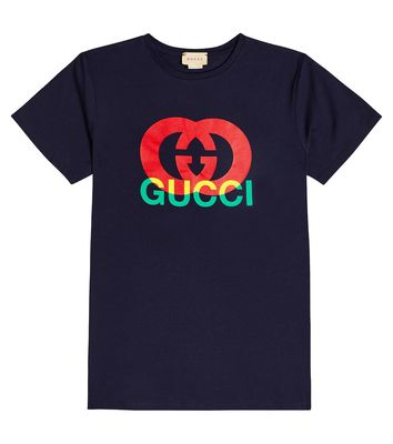 Gucci Kids Interlocking G cotton jersey T-shirt