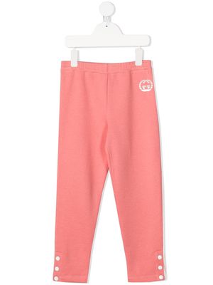 Gucci Kids logo-print track pants - Pink