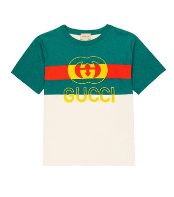 Gucci Kids Logo printed cotton T-shirt
