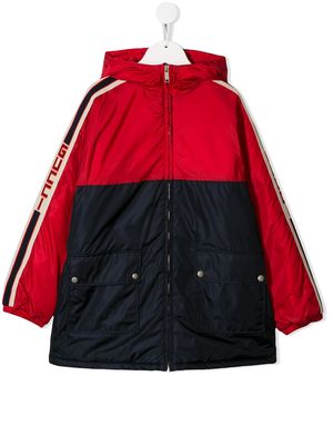 Gucci Kids logo trim jacket - Red