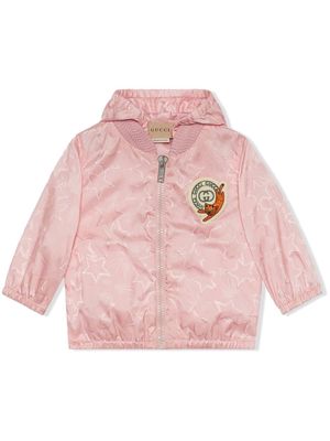 Gucci Kids multistar bomber jacket - Pink