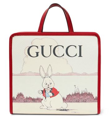 Gucci Kids Printed canvas tote bag