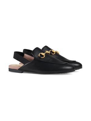 Gucci Kids slingback slippers - Black