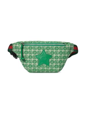 Gucci Kids star-patch jacquard belt bag - Green