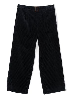 Gucci Kids straight-leg corduroy trousers - Blue