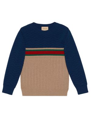 Gucci Kids Sweaters Blue