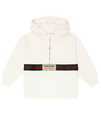Gucci Kids Web cotton jersey hoodie