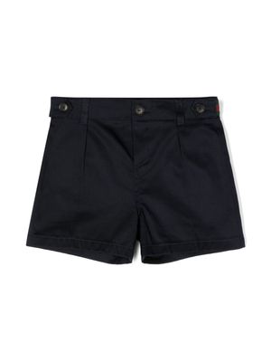 Gucci Kids Web-stripe chino shorts - Blue