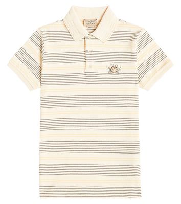 Gucci Kids x Peter Rabbit striped cotton polo shirt