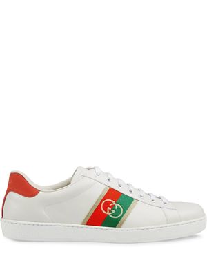 Gucci leather Ace sneakers - White