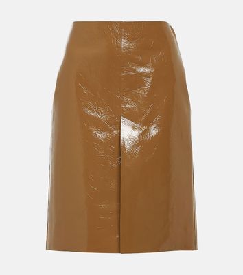 Gucci Leather pencil skirt