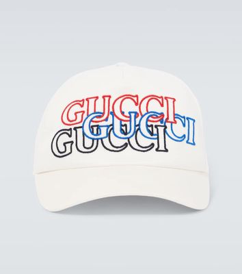 Gucci Logo-embroidered cotton baseball cap