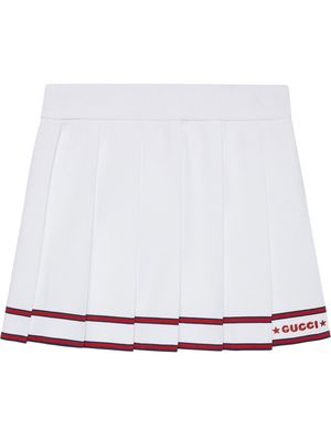 Gucci logo-embroidered skirt - White