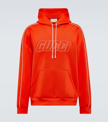 Gucci Logo neoprene hoodie