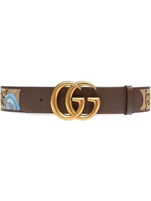 Gucci logo-plaque buckle-fastening belt - Neutrals