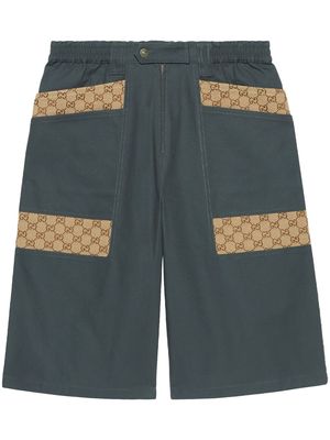 Gucci logo-print bermuda shorts - Grey