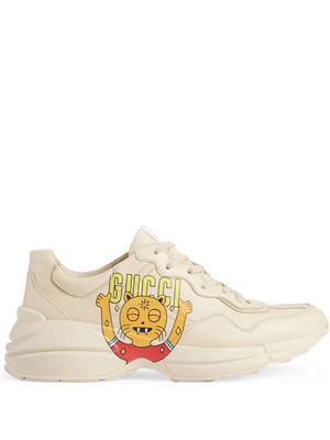 Gucci logo-print chunky-sole sneakers - Neutrals