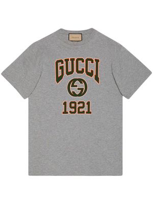 Gucci logo-print cotton T-shirt - Grey