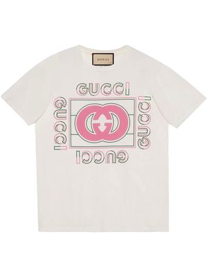 Gucci logo-print cotton T-shirt - Neutrals