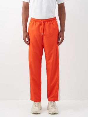 Gucci - Logo-print Shell Track Pants - Mens - Orange Multi