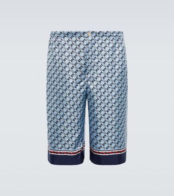 Gucci Logo silk shorts