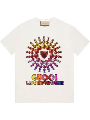 Gucci Love Parade sequinned T-shirt - White
