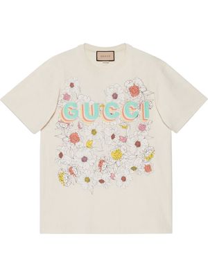 Gucci Lovelight floral-print T-shirt - White