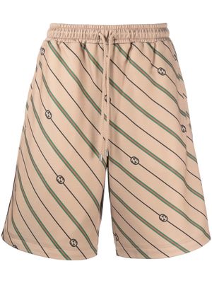 Gucci Macro Diagonal G Bermuda shorts - Neutrals