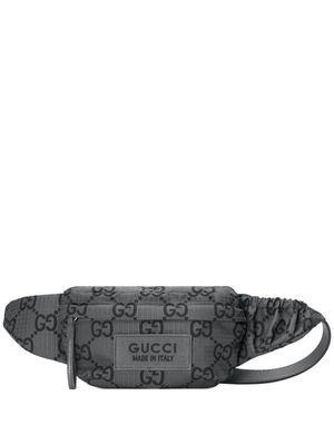 Gucci Maxi GG logo-patch belt bag - Grey