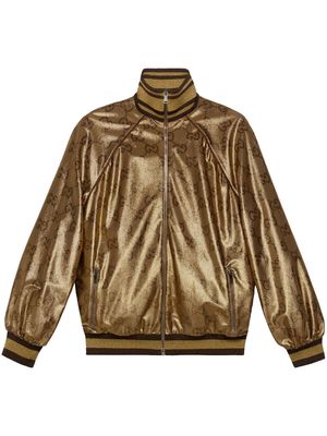 Gucci Maxi GG metallic bomber jacket - Gold