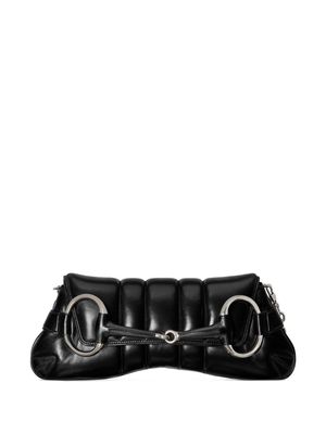 Gucci medium Horsebit Chain quilted bag - Black