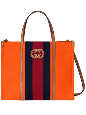 Gucci medium Interlocking G tote bag - Orange