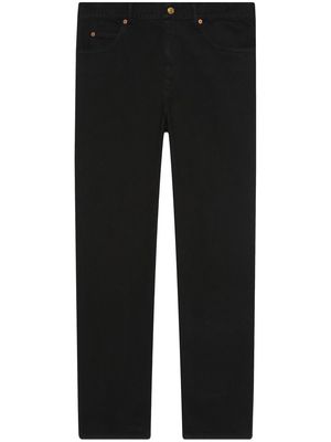 Gucci mid-rise straight-leg jeans - Black