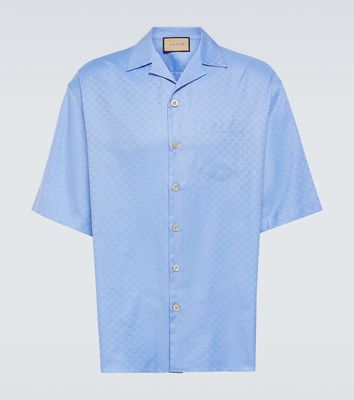 Gucci Mini GG cotton jacquard Oxford shirt
