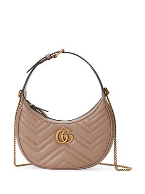 Gucci mini GG Marmont half-moon shoulder bag - Pink