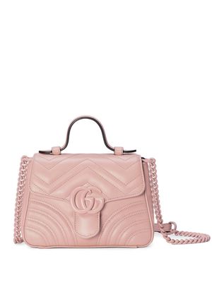 Gucci mini GG Marmont Matelassé leather - Pink