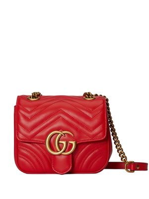 Gucci mini GG Marmont shoulder bag - Red