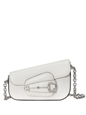 Gucci mini Horsebit 1955 shoulder bag - White