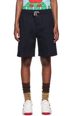 Gucci Navy Cotton Shorts