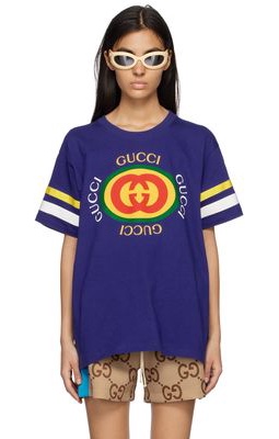 Gucci Navy Printed T-Shirt
