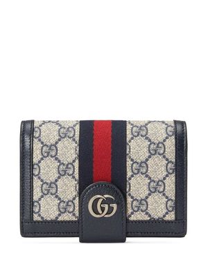 Gucci Ophidia foldover wallet - Blue